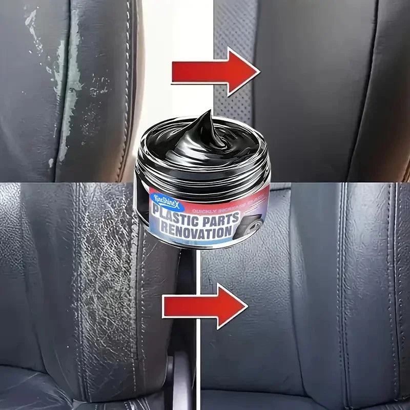 Car Interior Scratch Repair Cream - Car Scratch Repair | Tire Gloss Repair, Black Interior and Dashboard Plastic Surface Repair