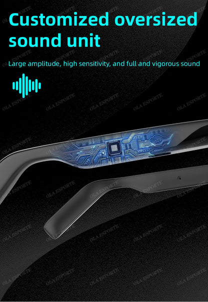 New UV400 Smart Glasses Men Women Listen Music Game Voice Assistant Wireless 5.4 Call Waterproof Anti-blue light SmartSunglasses