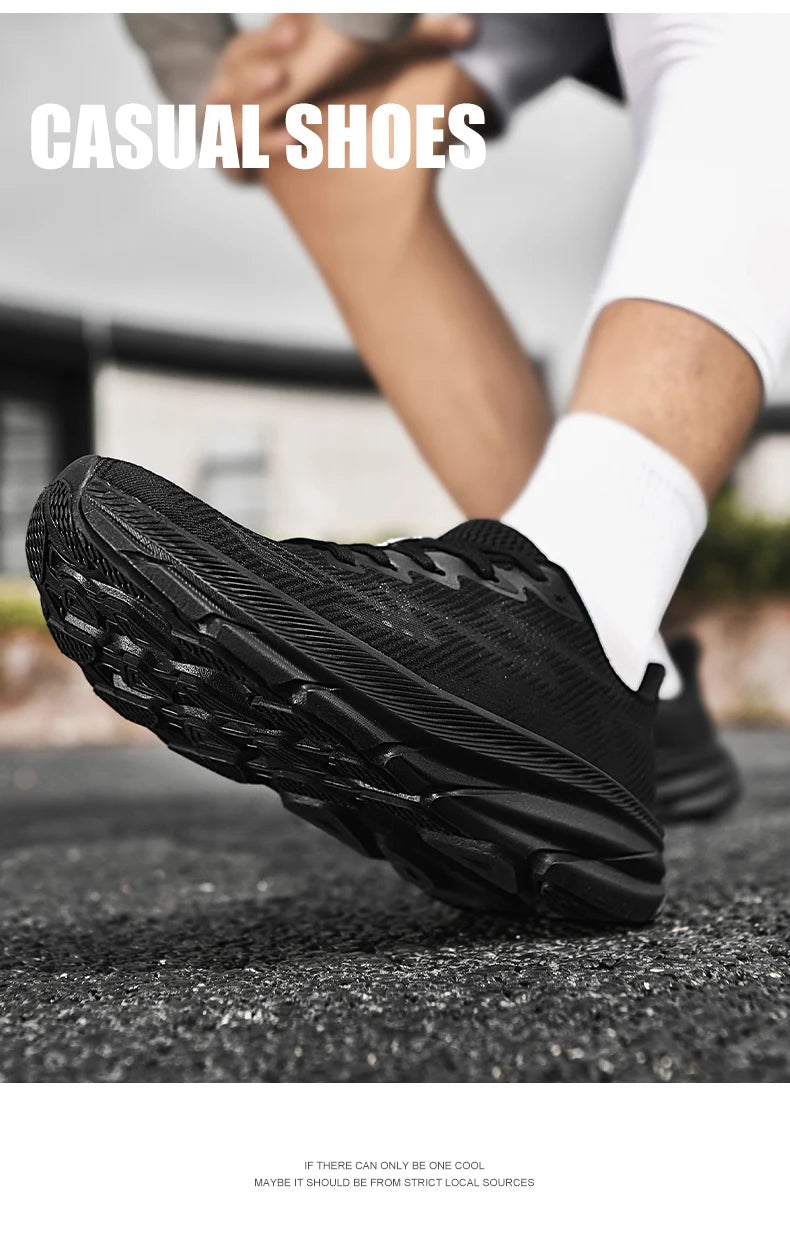 Men's Running Shoes Luxury Shoes Couple Outdoor Sneakers Cushioning Breathable Mesh Off-road Trainer Shoes Race Non-Slip Fashion