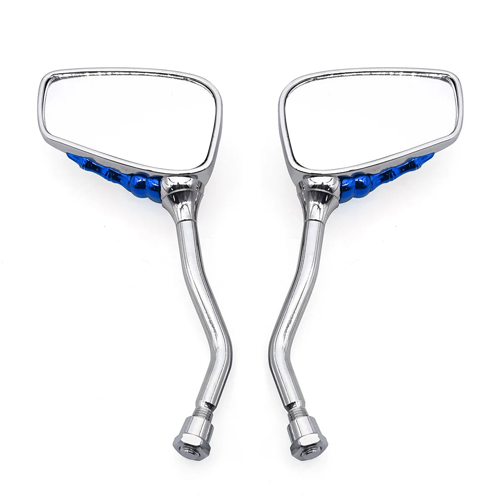 Universal Motorcycle Skull Hand Claw Rear-View Side Mirror Universal Fit Mirror Bolt For Street Sport Bike Chopper Cruiser