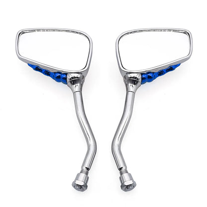 Universal Motorcycle Skull Hand Claw Rear-View Side Mirror Universal Fit Mirror Bolt For Street Sport Bike Chopper Cruiser