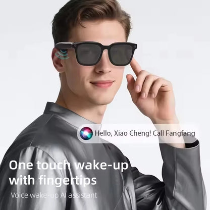 Lenovo AI Smart Glasses 8MP HD Camera 8K Shooting Image AI Translation Bluetooth Call Recording Music Smart SunglassesGifts 2026