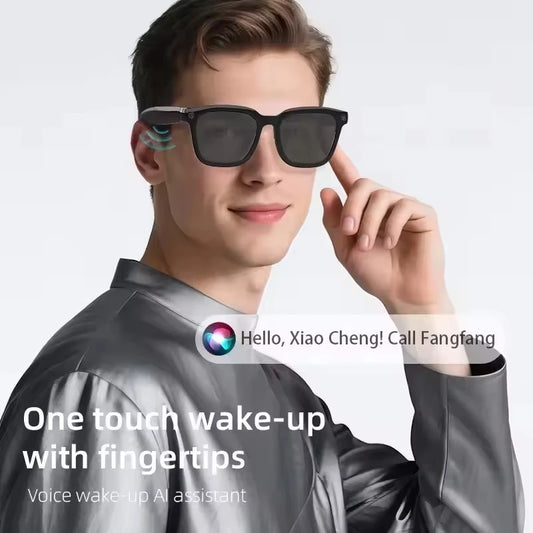 Lenovo AI Smart Glasses 8MP HD Camera 8K Shooting Image AI Translation Bluetooth Call Recording Music Smart SunglassesGifts 2026