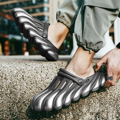 High Quality Summer Men Sandals Slippers Outdoor Beach Comfortable Soft Clogs Mens Beach Sandals Mens Casual Shoes Garden Shoes