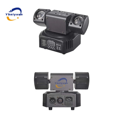 Ybeiyuan New LED Rotating Laser Beam Strobe 3-in-1 Disco Light DMX512 DJ Bar Club Party Wedding Christmas Effect Stage Light