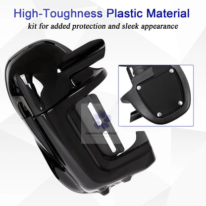 1993-2013 ABS Lower Vented Leg Fairings Motorcycle Vivid Black Warmers Glove Box For Harley Touring Electra Glide Road King FLTR