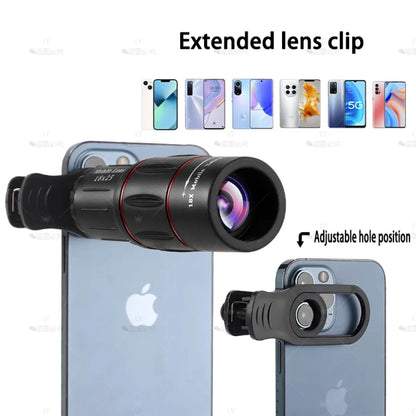 CAOX 18x25 Portable Outdoor High-Magnification Monocular Telescope, Low Light HD Telescope for Hiking, Concert, Photography