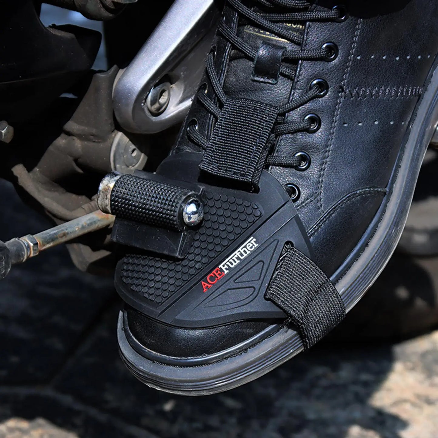 Shoe Cover for Motorcycle Shifter Pad Protector Gear for Motorbike Toe Rubber Material Motorbike Toe Protector for Hiking Shoes