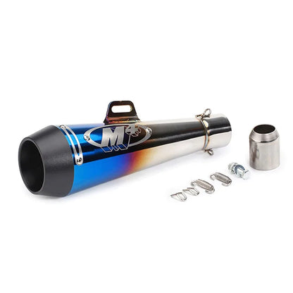 51MM Motorcycle Exhaust Pipe Escape GP Moto Pot Muffler Slip on For Scooter Motocross Dirt Bike Moto 300cc 600cc 1000cc