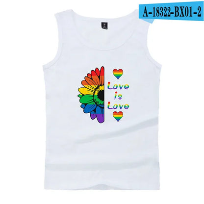 Fashion LGBT Love men tank top LGBT Flag fitness sleeveless shirt Lesbian Gay summer vest LGBT pride tank tops Men's clothing
