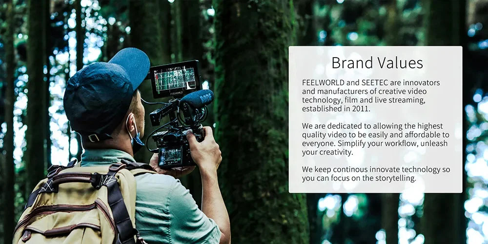 FEELWORLD F5 PRO V4 6" 3D LUT Touchscreen Monitor 4K HDMI I/O High-Res Rec.709 Aux Power Multiple Mounting Options