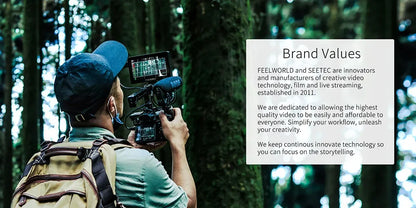 FEELWORLD F5 PRO V4 6" 3D LUT Touchscreen Monitor 4K HDMI I/O High-Res Rec.709 Aux Power Multiple Mounting Options