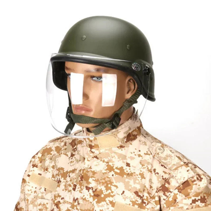Airsoft M88 PASGT Kelver  Tactical Helmet with Clear Visor Men Cycling Outdoor Sports Skate Hunting Helmet Casco Ciclismo
