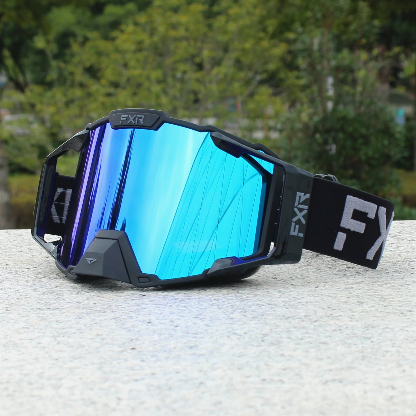 FXR Motorcycle Glasses Double Layer Anti Fog Lens Motocross Goggles Dirt Bike ATV Ski Goggles Moto Outdoor Cycling Sunglasses