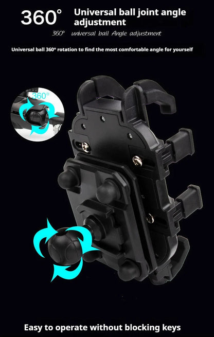Motorcycle shock-absorbing shock-proof mobile phone holder electric vehicle riding smart phone with shock absorber shock-proof