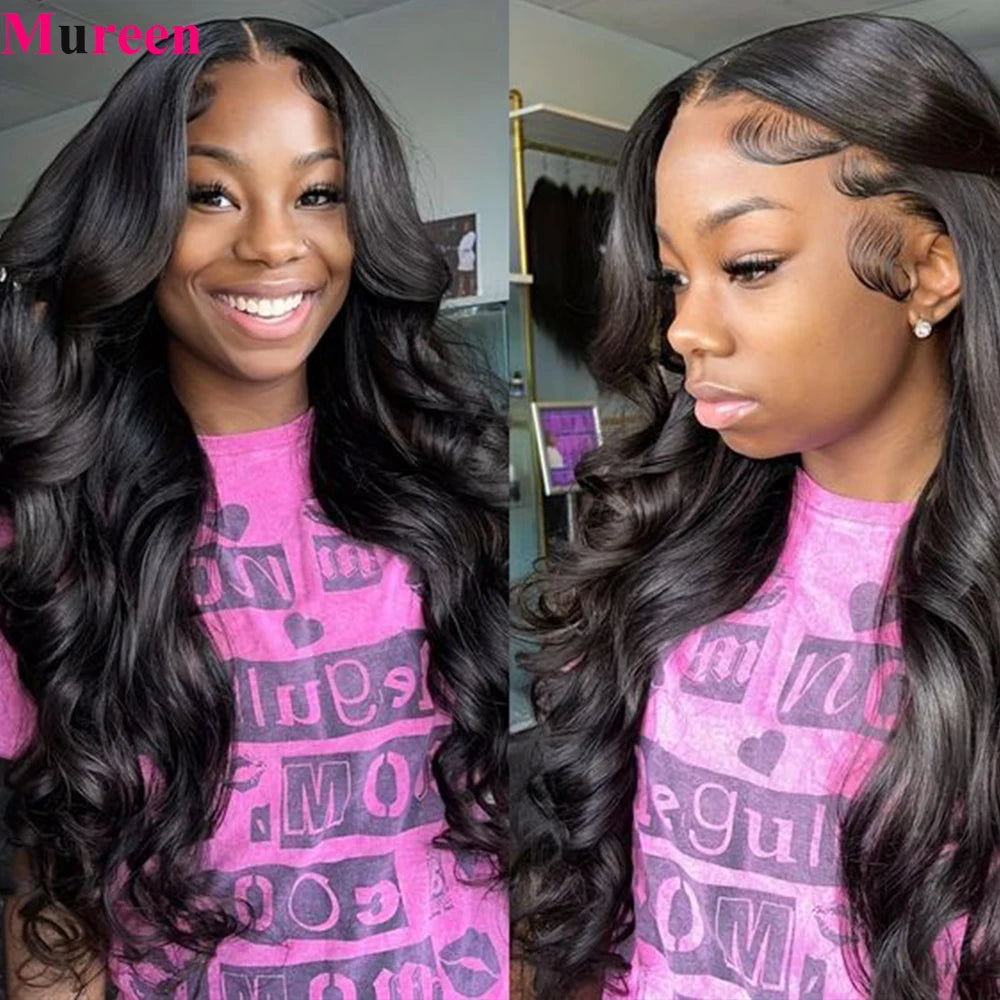 250% Density Long Body Wave 13x6 Lace Frontal Wig Human Hair For Women Pre Plucked 100% Human Hair Wigs 13X4 HD Lace Front Wig