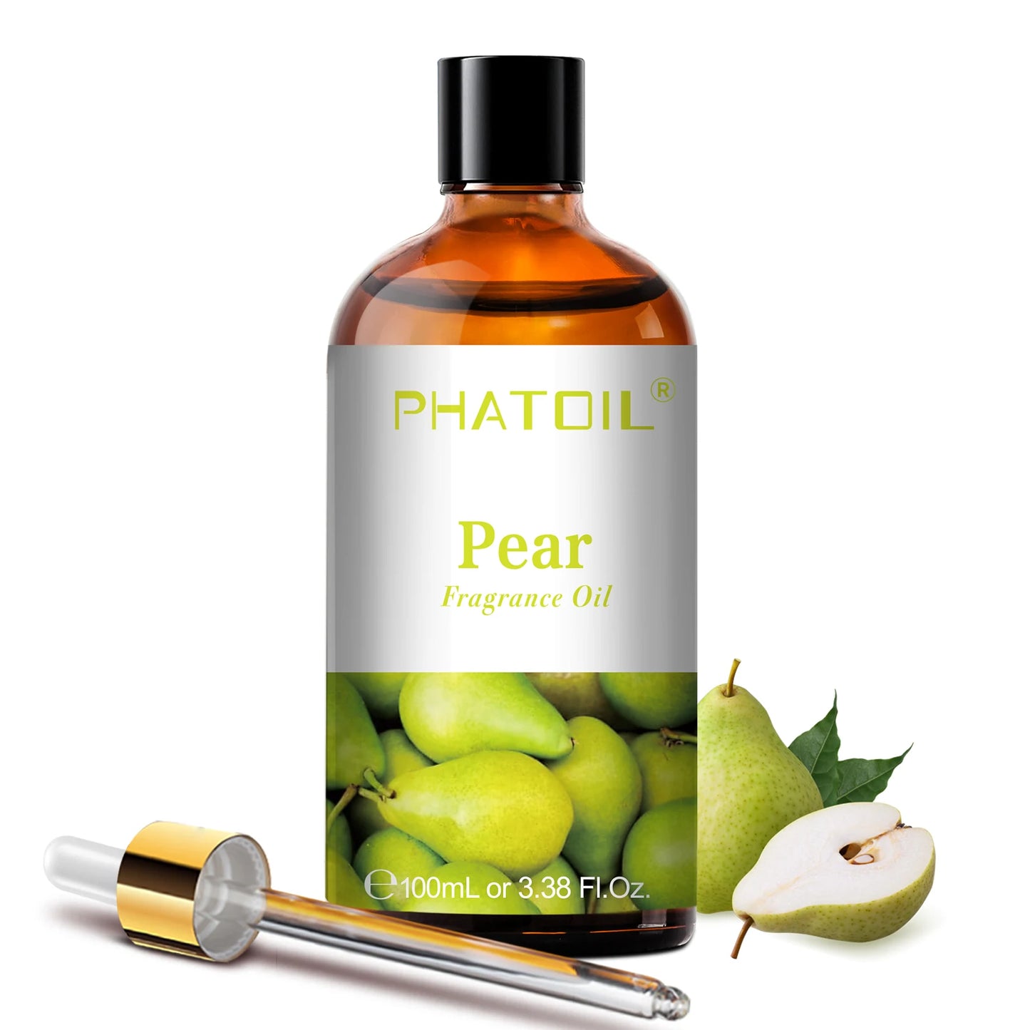PHATOIL 100ml Aromatherapy Fragrance Oil with Glass Dropper Lime Coconut Strawberry Cherry Watermelon Lemon Mango Aroma Oils