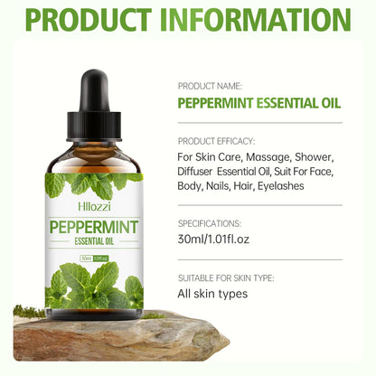 100ml/60ml/30mlPeppermint essential oil hydrating multifunctional essential oil aromatherapy candle car diffuser