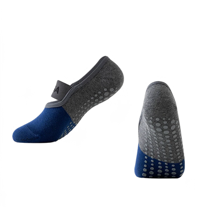 1 pair of women's patchwork color Pilates socks, non slip yoga socks, dance socks, and floor socks
