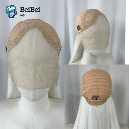 White Lace Front Wig for Women 26Inch Long Straight Synthetic Lace Wigs Heat Resistant Fibers for Cosplay Party Natural Hairline