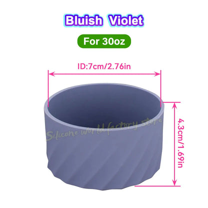 SW 40oz/30oz Silicone Cup Bottom Cover for Stanley Adventure Quencher Tumbler for IceFlow Flip Straw Water Bottle Sleeve 7.5/7CM