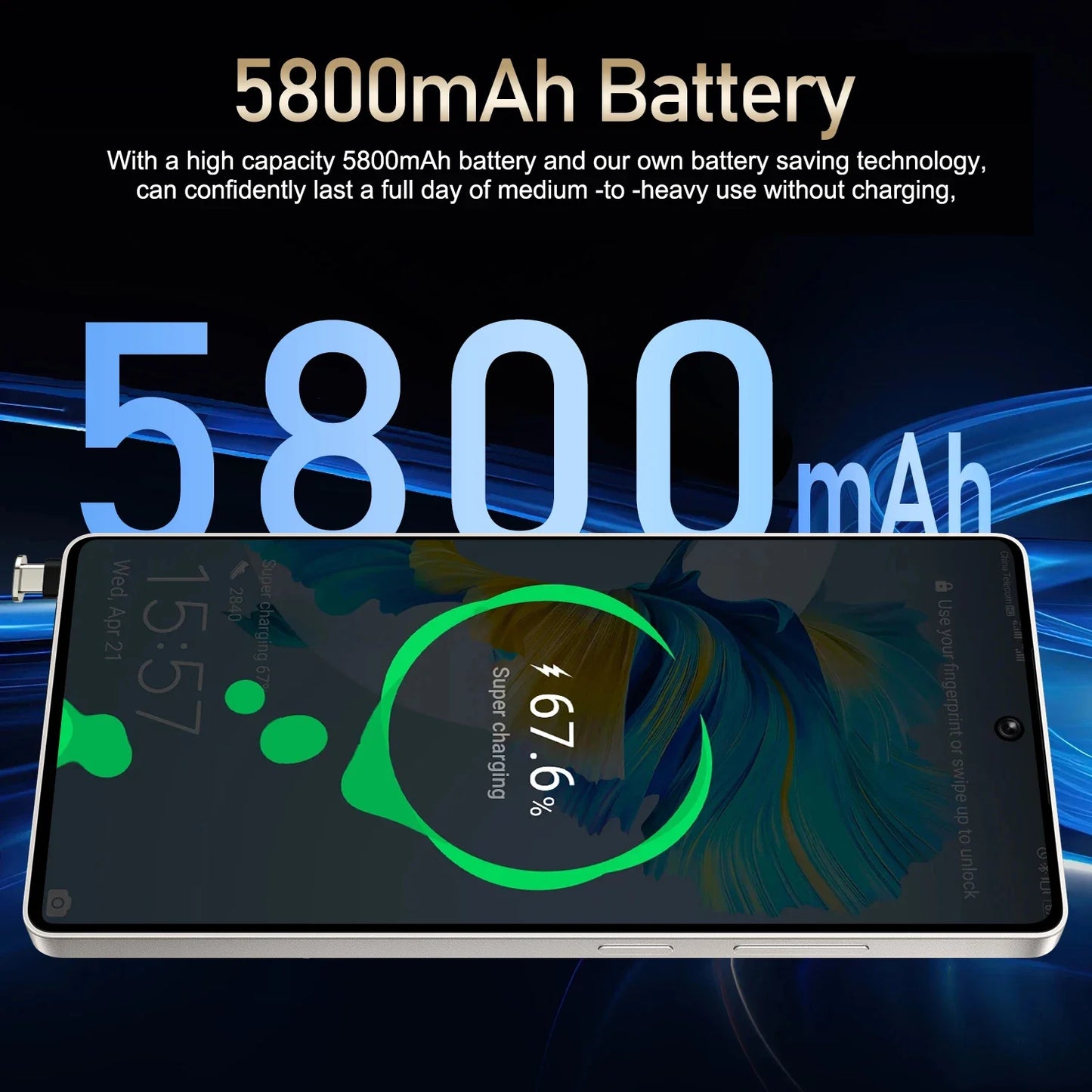 FUFFI Global Vision X26 Pro Max Smartphone Android 12 8GB RAM 512GB ROM 6.8 Inch Phone 1920x1080HD 48MP 5G Network Mobile Phones