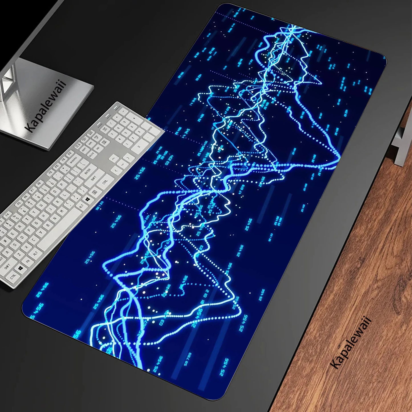 Stock Market Chart Pattern XXL Mouse Pad 900x400 Mousepad Mechanical Keyboard Gamer Desk Mice Computer Peripherals Office Mat