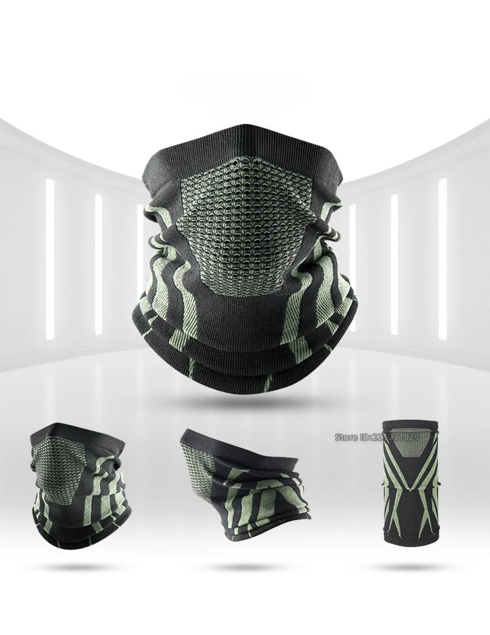 Motorcycle Balaclava Winter Neck Warmer Windproof Face Mask Cold Protection Seamless Scarf Ear Cover Breathable Riding Outdoor