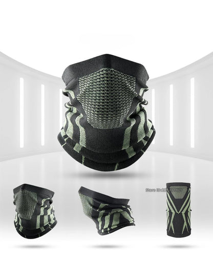 Motorcycle Balaclava Winter Neck Warmer Windproof Face Mask Cold Protection Seamless Scarf Ear Cover Breathable Riding Outdoor
