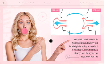 Fitness Jawline Shaper Face Workout Mouth Exerciser Facial Muscle Massager Eliminate Facial Wrinkles Physiotherapy Health Gym