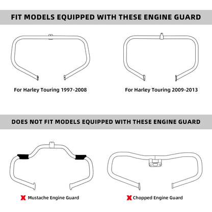 Motorcycle Lower Vented Leg Fairings For Harley Touring Road King Street Electra Glide 83-13 FLHR FLHT FLT FLHX FLHTCU FLHRC