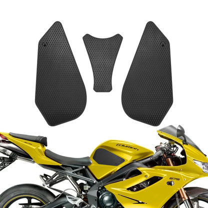 Motorcycle Tank Traction Pad Anti Slip Sticker Gas Knee Grip Protector For TRIUMPH Daytona Street Triple 675 R 2006 to 2012