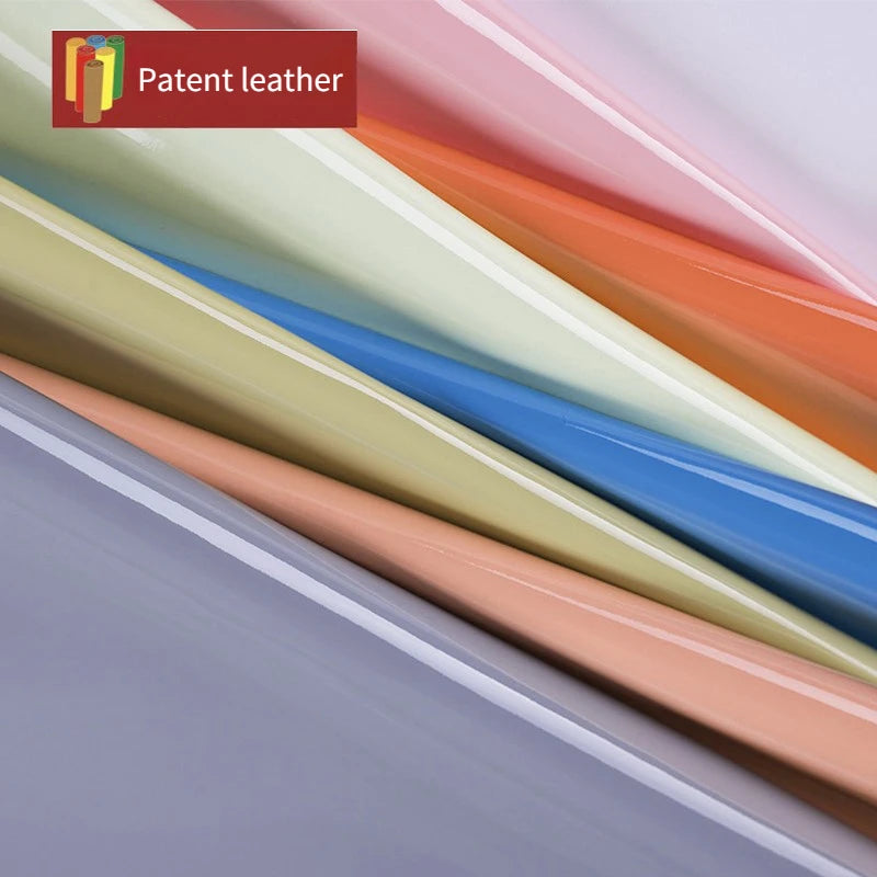 Pvc Patent Leather Fabric By The Meter for Jacket Skirt Bag Clothes Diy Sewing Cloth Waterproof Slightly Hard Wearable Glossy