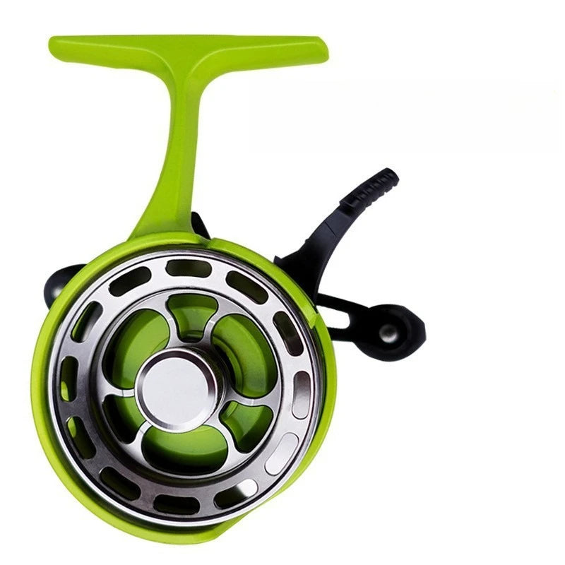 New Gear Ratio 3.2:1 Ice Fishing Reel Large Diameter Spool Built-in Free Spool Metal Spool Smooth Lure Fishing Equipment