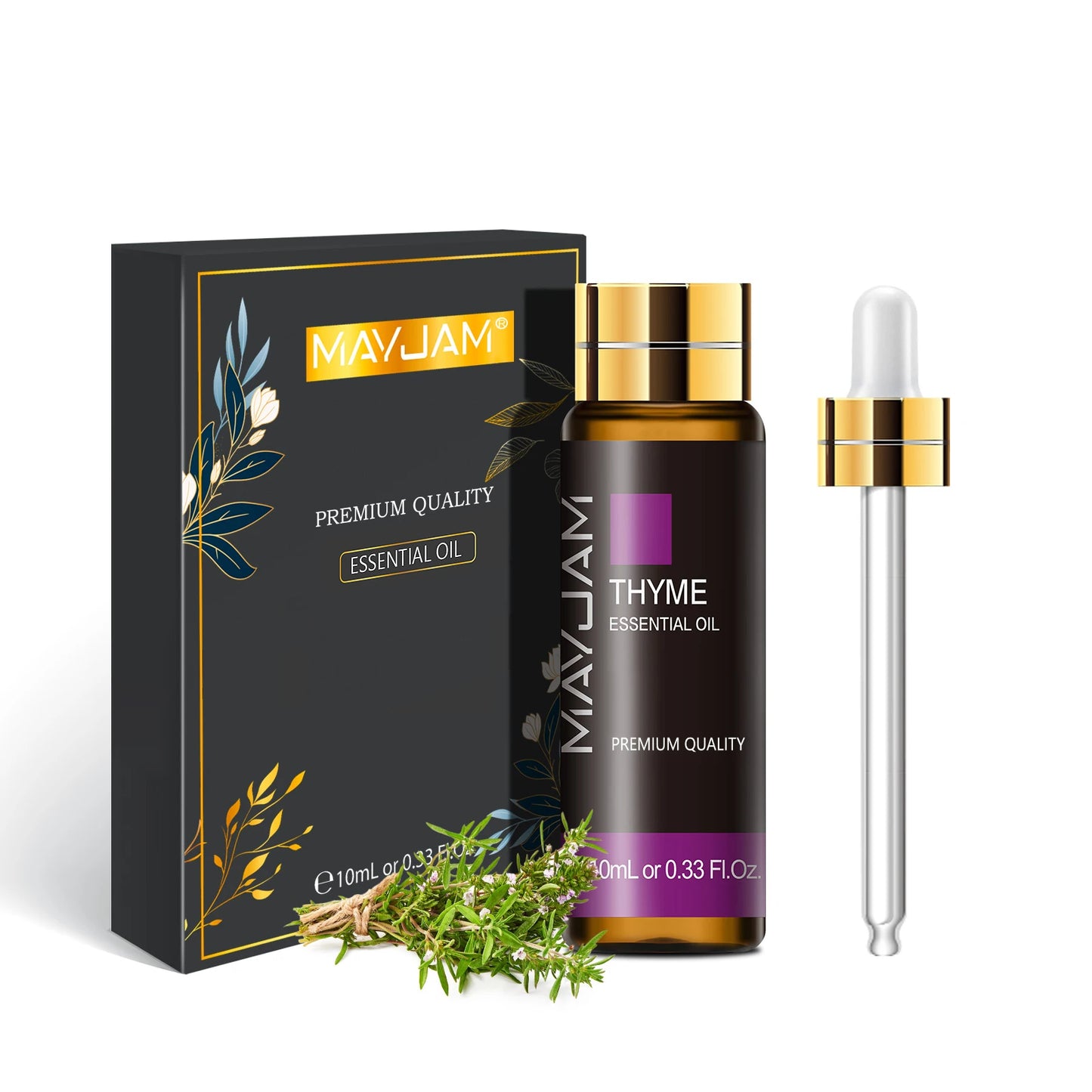 MAYJAM 10ml Pure Essential Oil Lavender Eucalyptus Vanilla Sandalwood Jasmine Bergamot Lemongrass Cinnamon Grapefruit 1pc