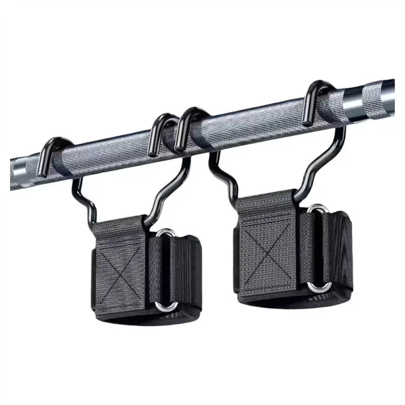1 Pair Pull Up Assist Hooks Home Gym Stretching Aid for Deadlifts Non-Slip Workout Hooks Fitness Training Accessories