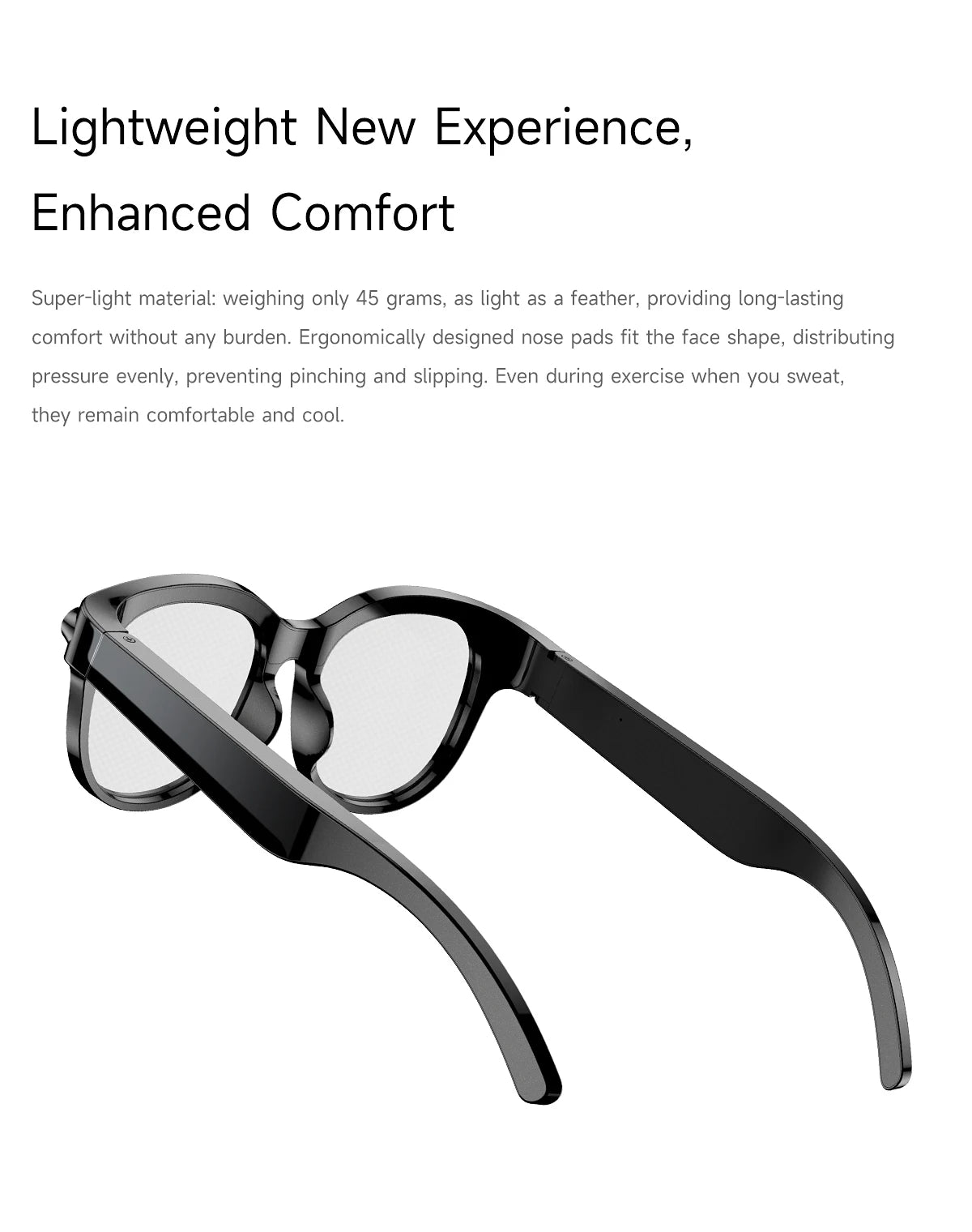 2026 New Smart Glasses Listening To Music Open Listening AI Translation AI Voice Assistant AI Image Recognition Smart Glasses