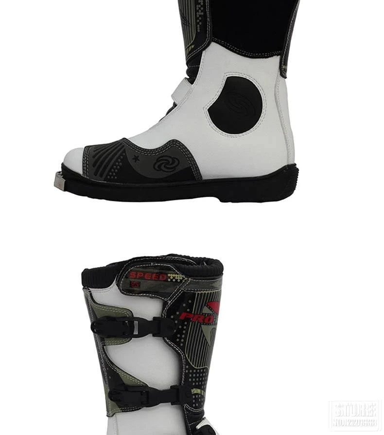 Motorcycle Boots Men Waterproof PU Boots Anti-drap Moto Boots Motocross Motorcycle Shoes Protection Motorcycle Long Thigh Boots