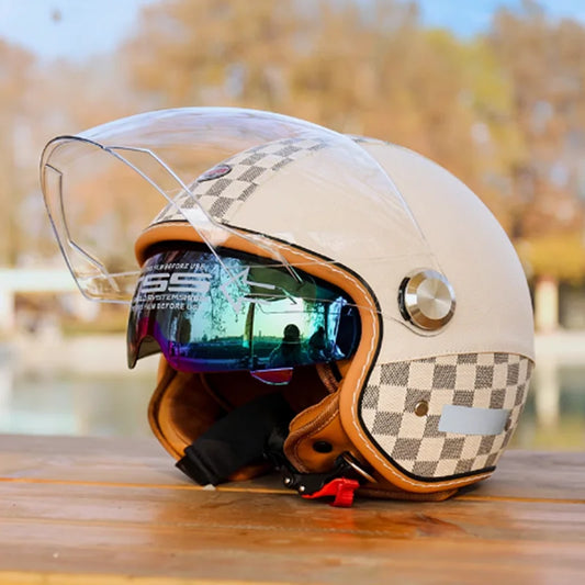 Japan Imported The New DOT Standard Certified Electric Motorcycle Helmet Female Winter Warm Male High Quality and Safety