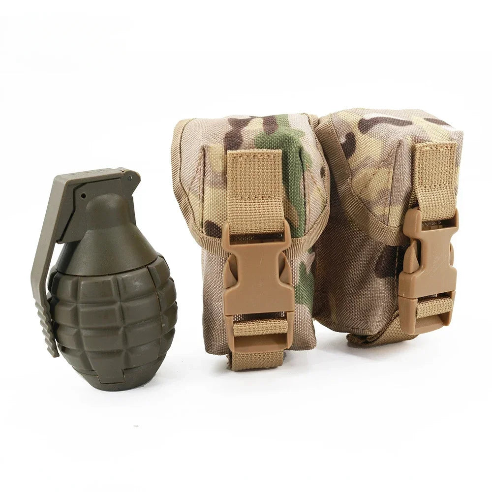 Tactical Pouch Double Frag Grenade Pack Molle EDC Tool Bag Accessory Pouch Shooting Hunting Airsoft Equipment Military Gear