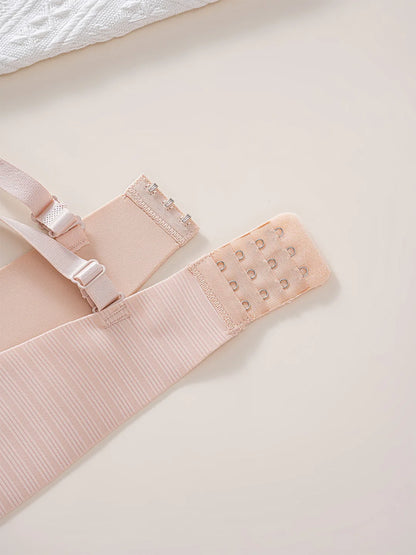 Shantou Seamless Bra Nylon Fabric Comfortable No Steel Ring Strap Underwear Women Gather Small Chest Look Big Sexy Bra