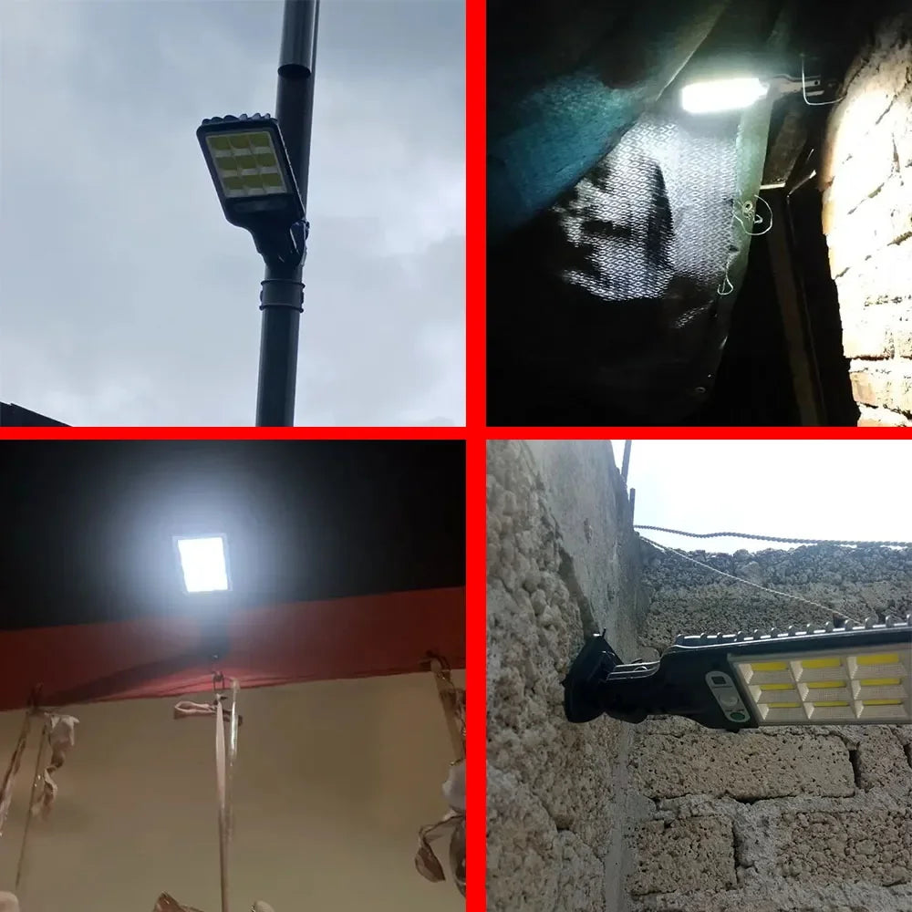 Solar Street Lights Outdoor Waterproof Human Body Sensing Courtyard Garden Wall Household Lights Rural Road Lighting Wall Lights