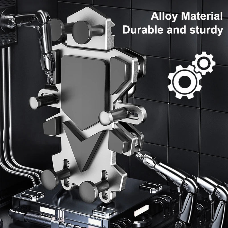 Alloy Shock-Absorbing Phone Holder for Motorcycle Bicycle Universal 360 Rotation Adjustment Mobile Phone Navigation Bracket