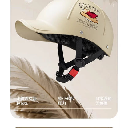 Breathable Summer Motorcycle Helmet 3C Certified Lightweight Baseball Cap Style Unisex Half Helmet