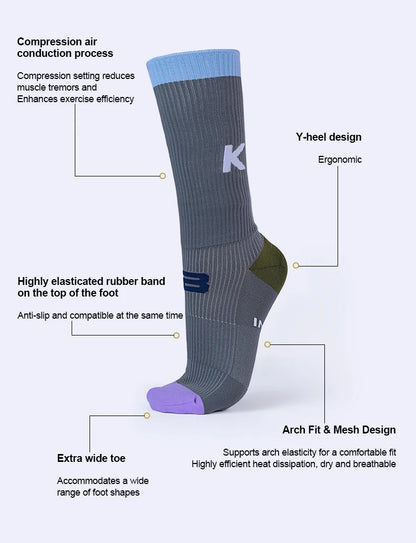 INBIKE Professional MTB Cycling Socks for Men Compression Bicycle Riding Socks Bike Stockings Man Soccer Sports Running Socks