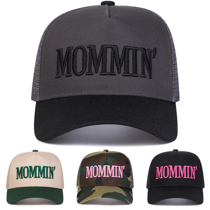 Unisex MOMMIN Letter Embroidery Baseball Net Caps Spring Autumn Outdoor Adjustable Casual Hats Sunscreen Hat Sports Cap