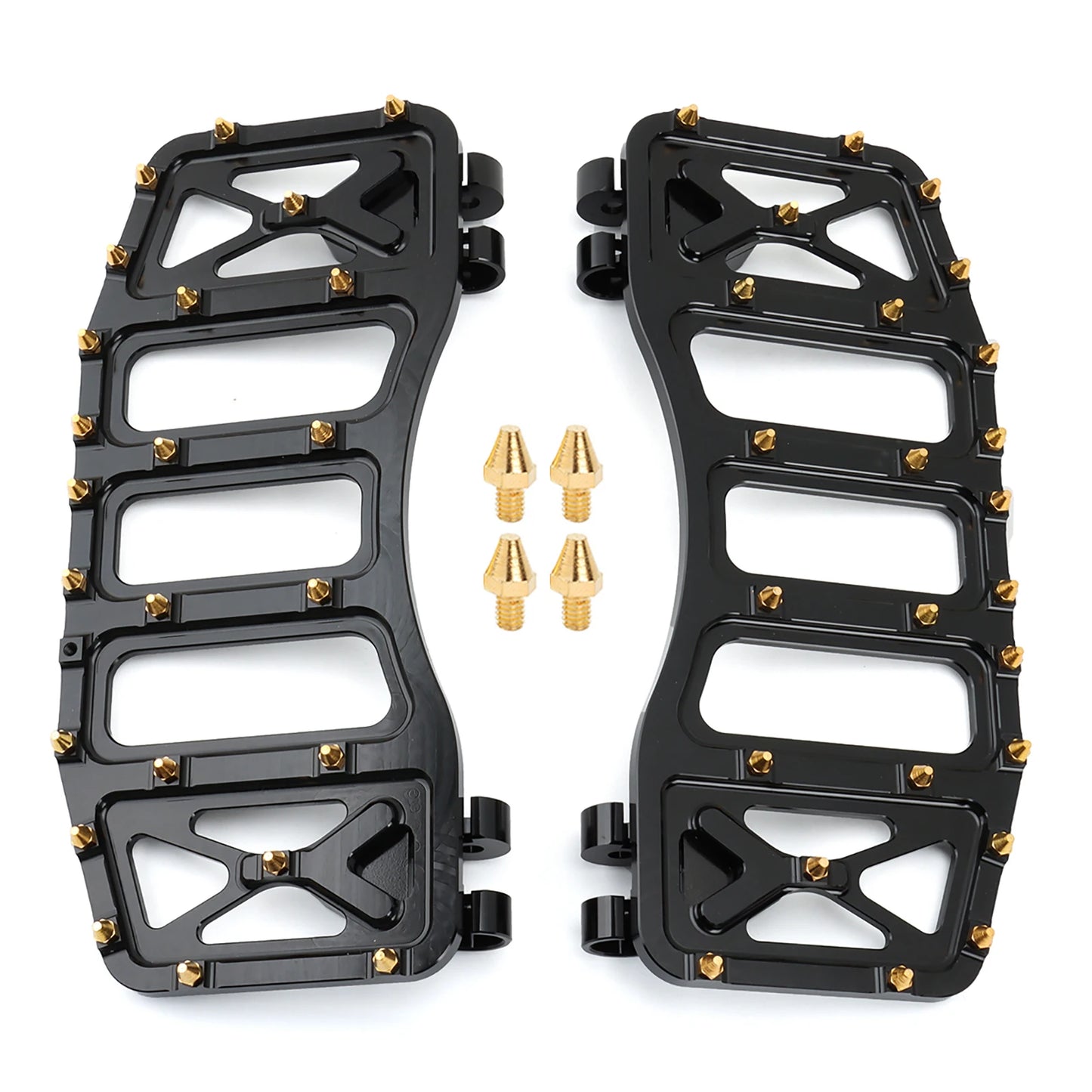 Wide Floorboards MX Foot Pegs Footrest Driver Pedals for Harley Touring Road King Street Glide 86-2023 Softail Fatboy Dyna FLD