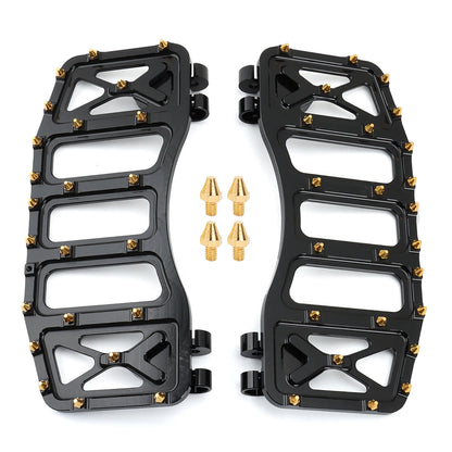 Wide Floorboards MX Foot Pegs Footrest Driver Pedals for Harley Touring Road King Street Glide 86-2023 Softail Fatboy Dyna FLD