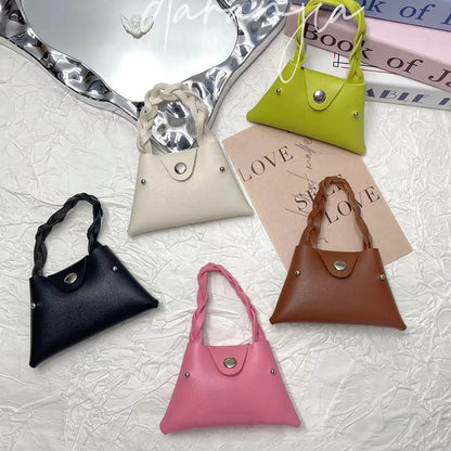Mini Bag Pendant Small Keychain Case Bag Hanging Accessory Cute Earphone Storage Bag Pendant Keychain Bag Pendant Decoration