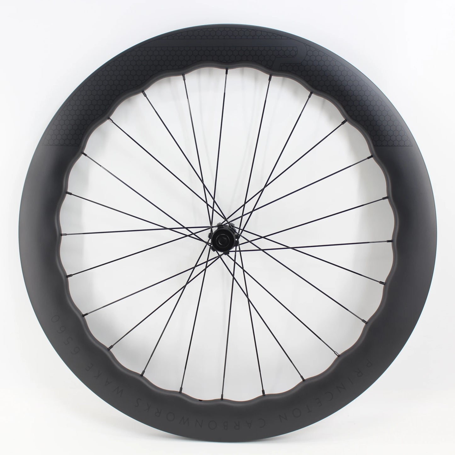 New 700C 65mm wave Road Bike UD Full Carbon Fibre Bicycle Thru Axle Center lock Disc brake Wheelset clincher tubeless rims 25mm